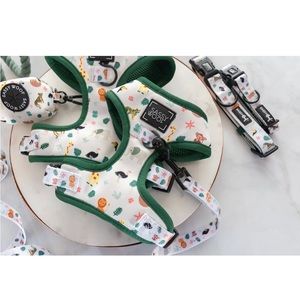 SASSY WOOF xxs adjustable dog harness, leash and poop bag holder